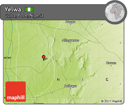 Physical Map of Yelwa