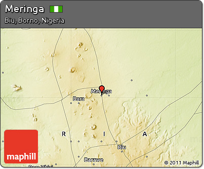 Physical Map of Meringa