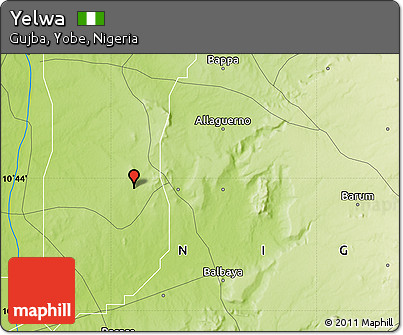 Physical Map of Yelwa