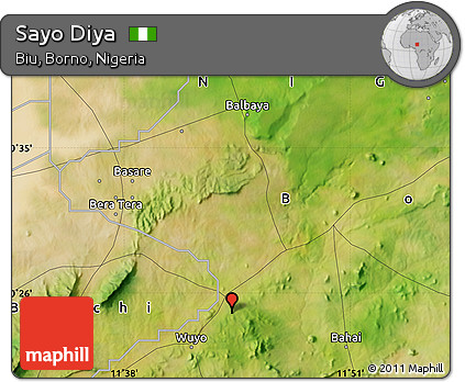 Satellite Map of Sayo Diya