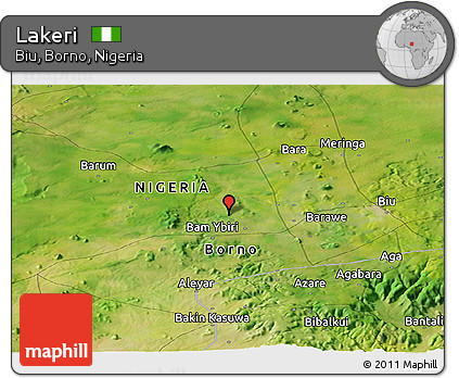 Satellite Panoramic Map of Lakeri