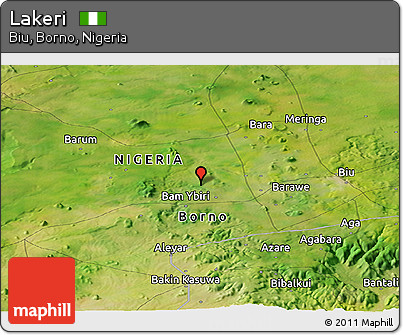 Satellite Panoramic Map of Lakeri