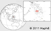 Blank Location Map of San Carlos