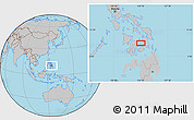 Gray Location Map of Borbon
