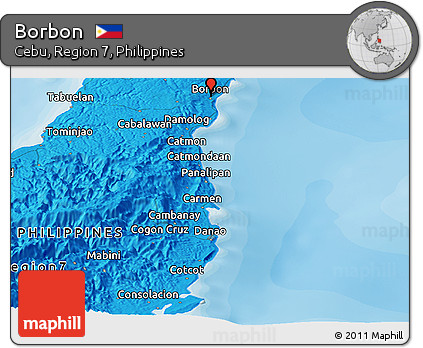 Political Panoramic Map of Borbon