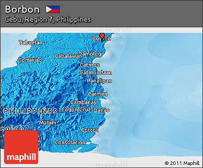 Political Panoramic Map of Borbon