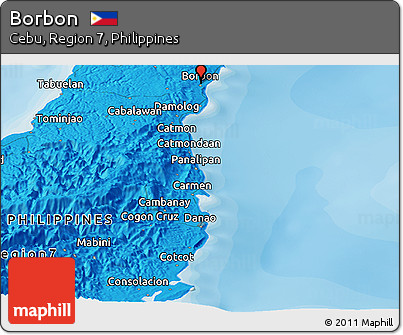 Political Panoramic Map of Borbon