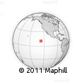 Where is the area around 10° 38' 32" N, 126° 34' 29" W located? Outline Map of the Area around 10° 38' 32" N, 126° 34' 29" W, rectangular outline
