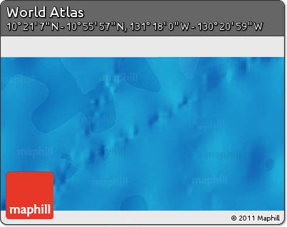 Political 3D Map of the Area around 10° 38' 32" N, 130° 49' 29" W