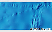 Shaded Relief 3D Map of the area around 10° 38' 32" N, 136° 55' 30" E