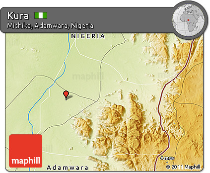 Physical 3D Map of Kura