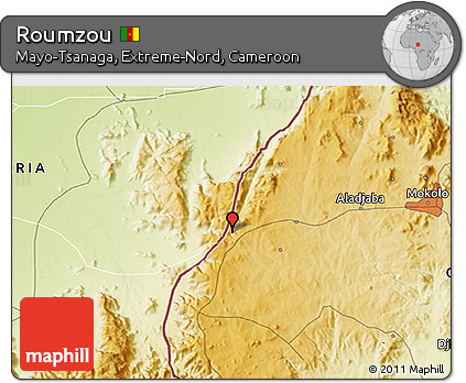 Physical 3D Map of Roumzou