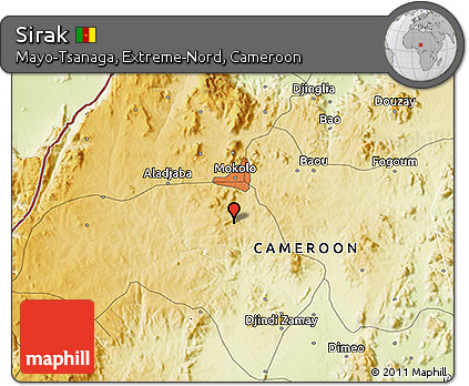 Physical 3D Map of Sirak