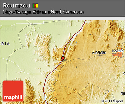 Physical 3D Map of Roumzou