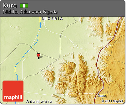 Physical 3D Map of Kura