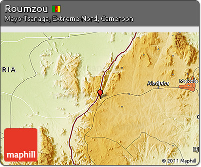 Physical 3D Map of Roumzou