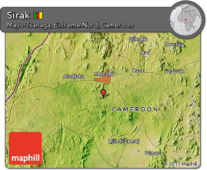 Satellite 3D Map of Sirak