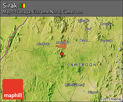 Satellite 3D Map of Sirak