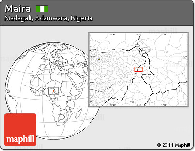 Blank Location Map of Maira