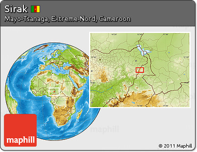 Physical Location Map of Sirak