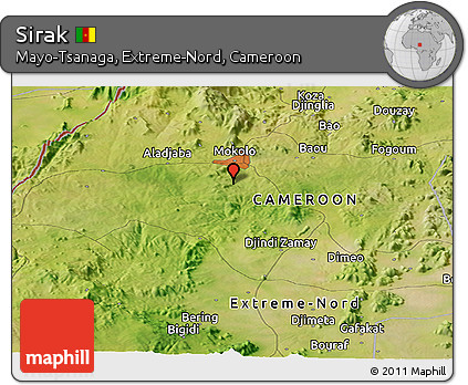 Satellite Panoramic Map of Sirak