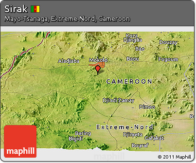 Satellite Panoramic Map of Sirak