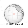 Outline Map of the Area around 10° 38' 32" N, 141° 52' 30" W, rectangular outline