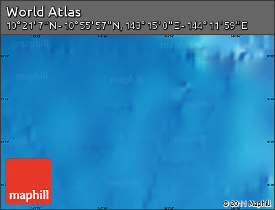 Physical Map of the Area around 10° 38' 32" N, 143° 43' 29" E