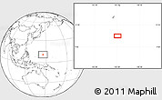 Blank Location Map of the area around 10° 38' 32" N, 145° 25' 30" E