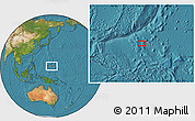Satellite Location Map of the area around 10° 38' 32" N, 145° 25' 30" E