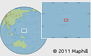 Savanna Style Location Map of the area around 10° 38' 32" N, 145° 25' 30" E