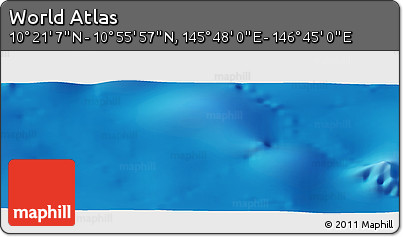 Physical Panoramic Map of the Area around 10° 38' 32" N, 146° 16' 30" E