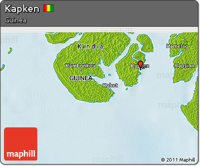 Physical 3D Map of Kapken