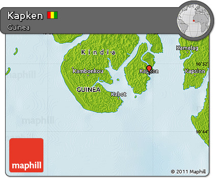 Physical Map of Kapken