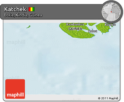 Physical Panoramic Map of Katchek