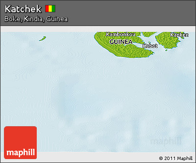 Physical Panoramic Map of Katchek