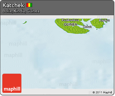 Physical Panoramic Map of Katchek