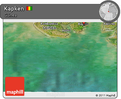 Satellite Panoramic Map of Kapken