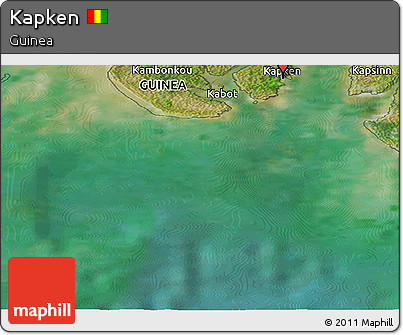 Satellite Panoramic Map of Kapken