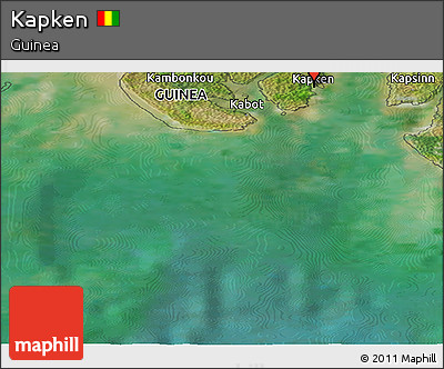 Satellite Panoramic Map of Kapken