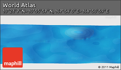 Political Panoramic Map of the Area around 10° 38' 32" N, 168° 22' 30" E