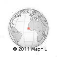 Outline Map of the Area around 10° 38' 32" N, 16° 4' 29" W, rectangular outline
