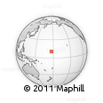 Outline Map of the Area around 10° 38' 32" N, 176° 52' 30" E, rectangular outline