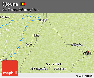 Physical 3D Map of Djouna