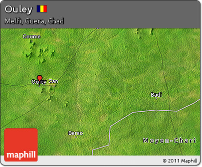 Satellite 3D Map of Ouley