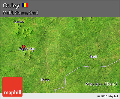 Satellite 3D Map of Ouley