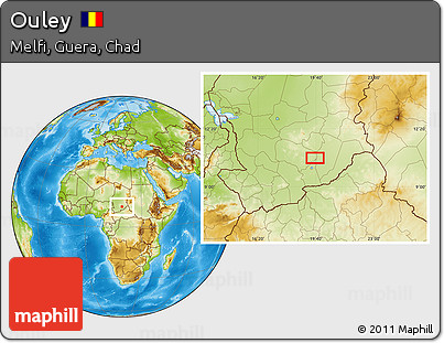 Physical Location Map of Ouley