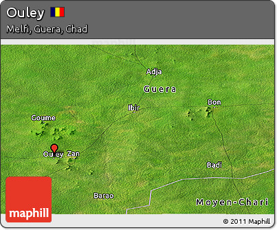 Satellite Panoramic Map of Ouley