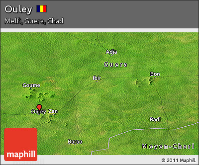 Satellite Panoramic Map of Ouley