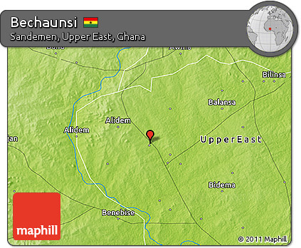 Physical 3D Map of Bechaunsi